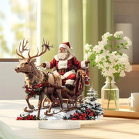 Whimsical Santa Sleigh & Reindeer Decor™