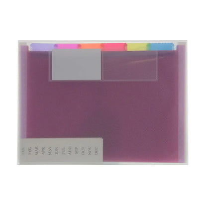 Rainbow 7-Pocket Letter Size Poly Expanding File